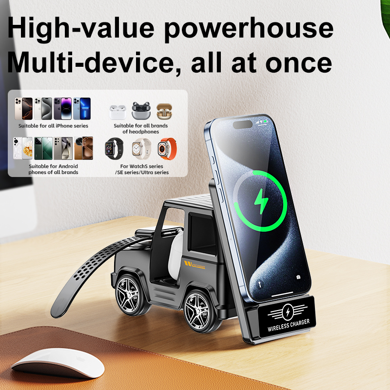 Smartwatch Watches Compatible With Iphone - Caricabatterie wireless multifunzionale 3 in 1