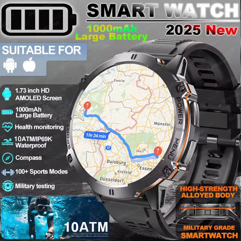 Smartwatch Professional Watches For Men - 2025 Originale TANK T3 Ultra GPS