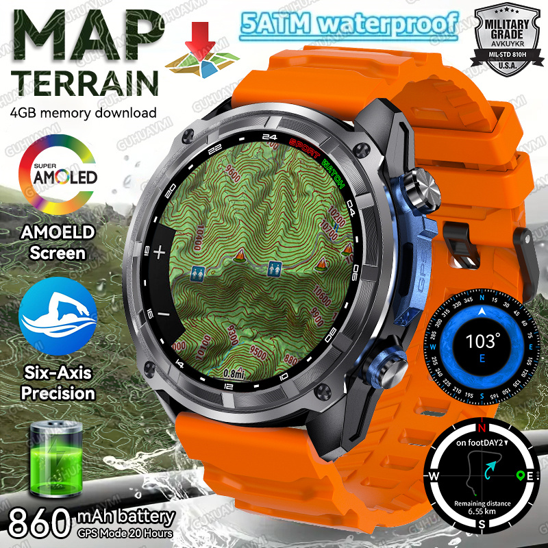 Smartwatch New Watches 2025 - 2025 Nuovo Terrain mappa GPS Smart