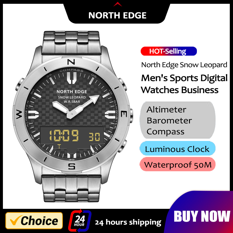 Altimeter Compass Watch - NORTH EDGE Orologio sportivo digitale da
