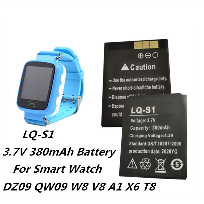 1-4 pz LQ-S1 3.7V 380mAh batte - Watch V8 recensione e prezzo