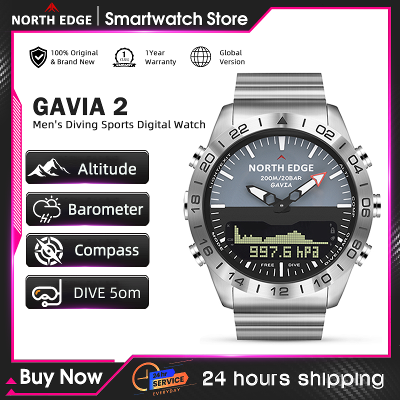NORTH EDGE Orologio Subacqueo  - Altimeter Compass Watch recensione e prezzo