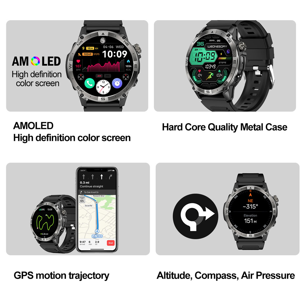 NORTH EDGE GPS Sport Smart Wat - Altimeter Compass Watch recensione e prezzo