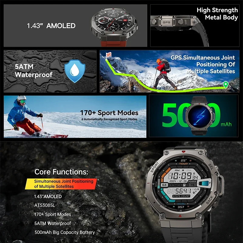Nuovo Smartwatch Militare DM58 - Smartwatch Professional Watches For Men recensione e prezzo