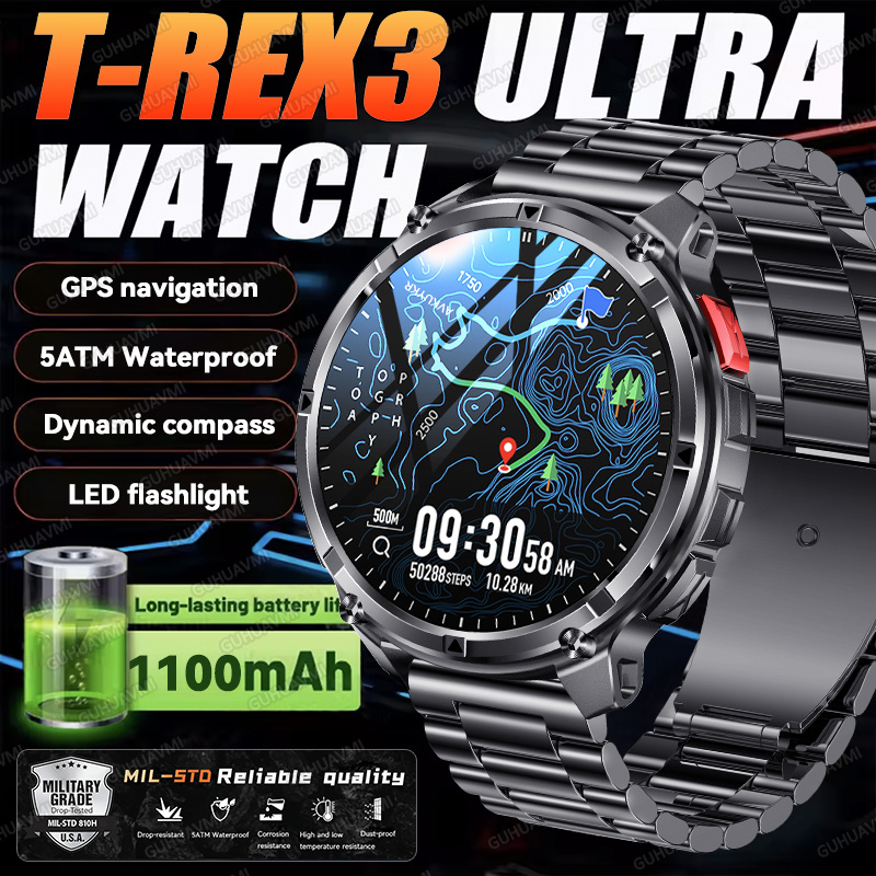 2026 Nuovo T-Rex3 Ultra 1100Ma - Smartwatch Professional Watches For Men recensione e prezzo